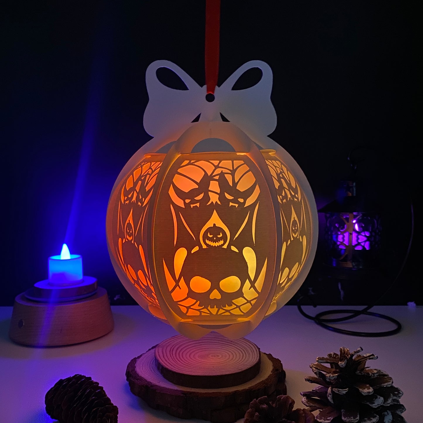 Halloween Bat – 3D Lantern SVG File for Cricut & Silhouette