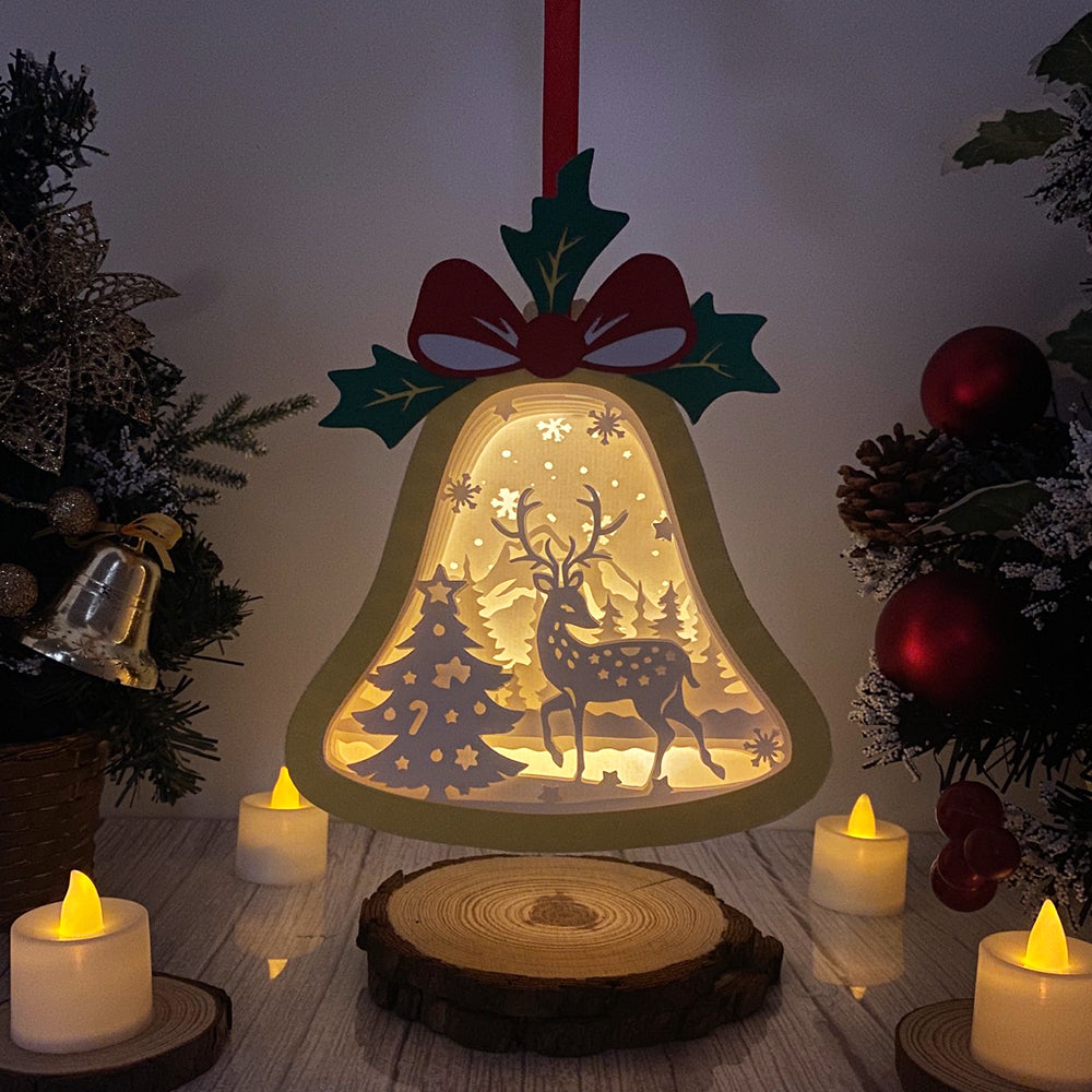 Deer – 3D Lantern SVG File for Cricut & Silhouette