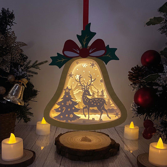 Deer - 3D Bell Lantern File  - Cricut File  - VEKTOR KRAFT