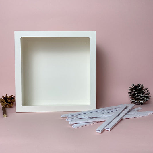 Paper Spacers And Frame Digital File DIY For Square Box - Cricut File - 8x8 inches - VEKTOR KRAFT