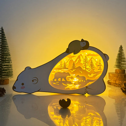 Bear – 3D Box SVG File for Cricut & Silhouette