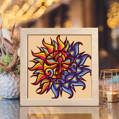 Sun And Moon – 3D Shadow Box SVG File for Cricut & Silhouette