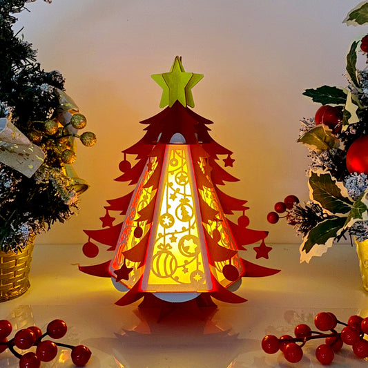 Christmas Balls - 3D Pine 2 Lantern File - Cricut File - VEKTOR KRAFT