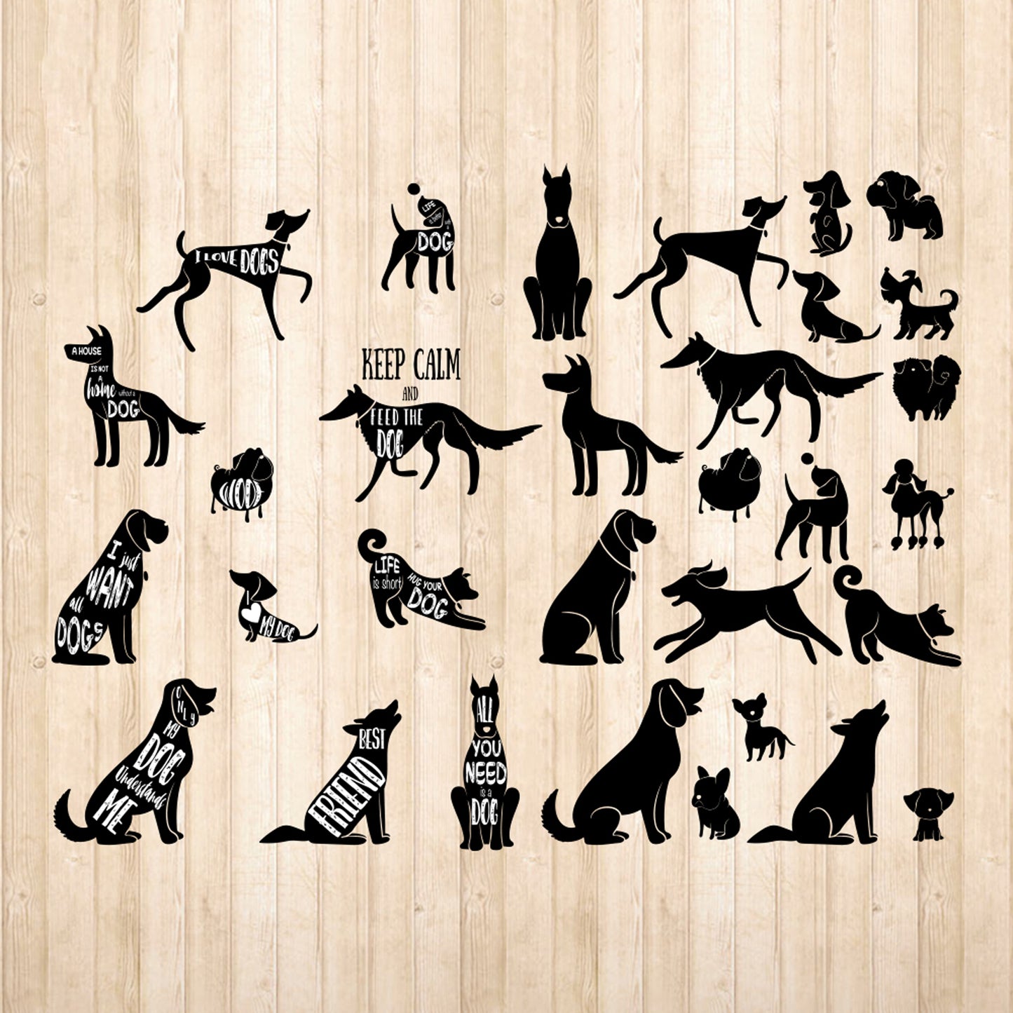 Just Dogs - Cricut File - VEKTOR KRAFT
