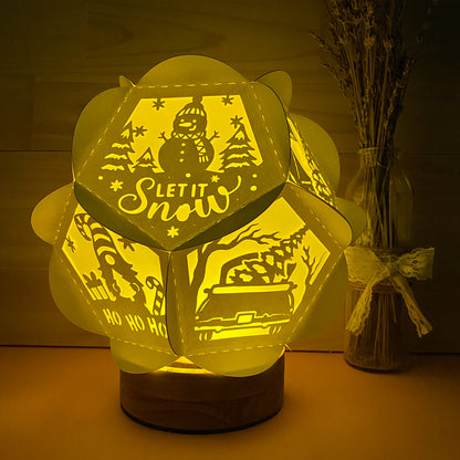 Xmas 2 – 3D Lantern SVG File for Cricut & Silhouette