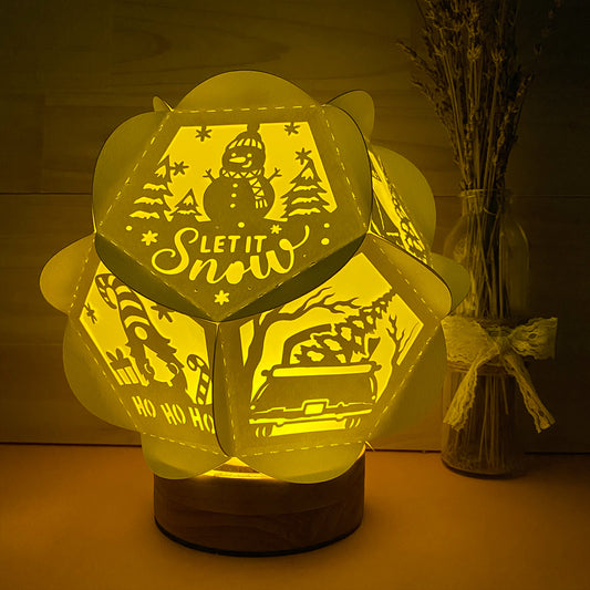 Xmas 2 - 3D Pentagon Lantern File - Cricut File - VEKTOR KRAFT