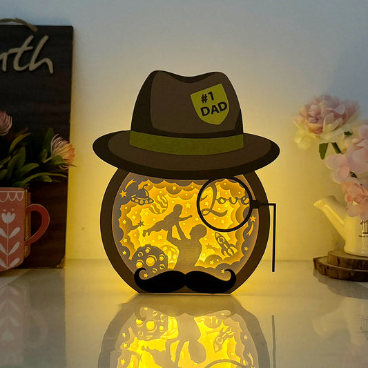 Father's Day – 3D Father's Day Hat Box File - Cricut File - VEKTOR KRAFT