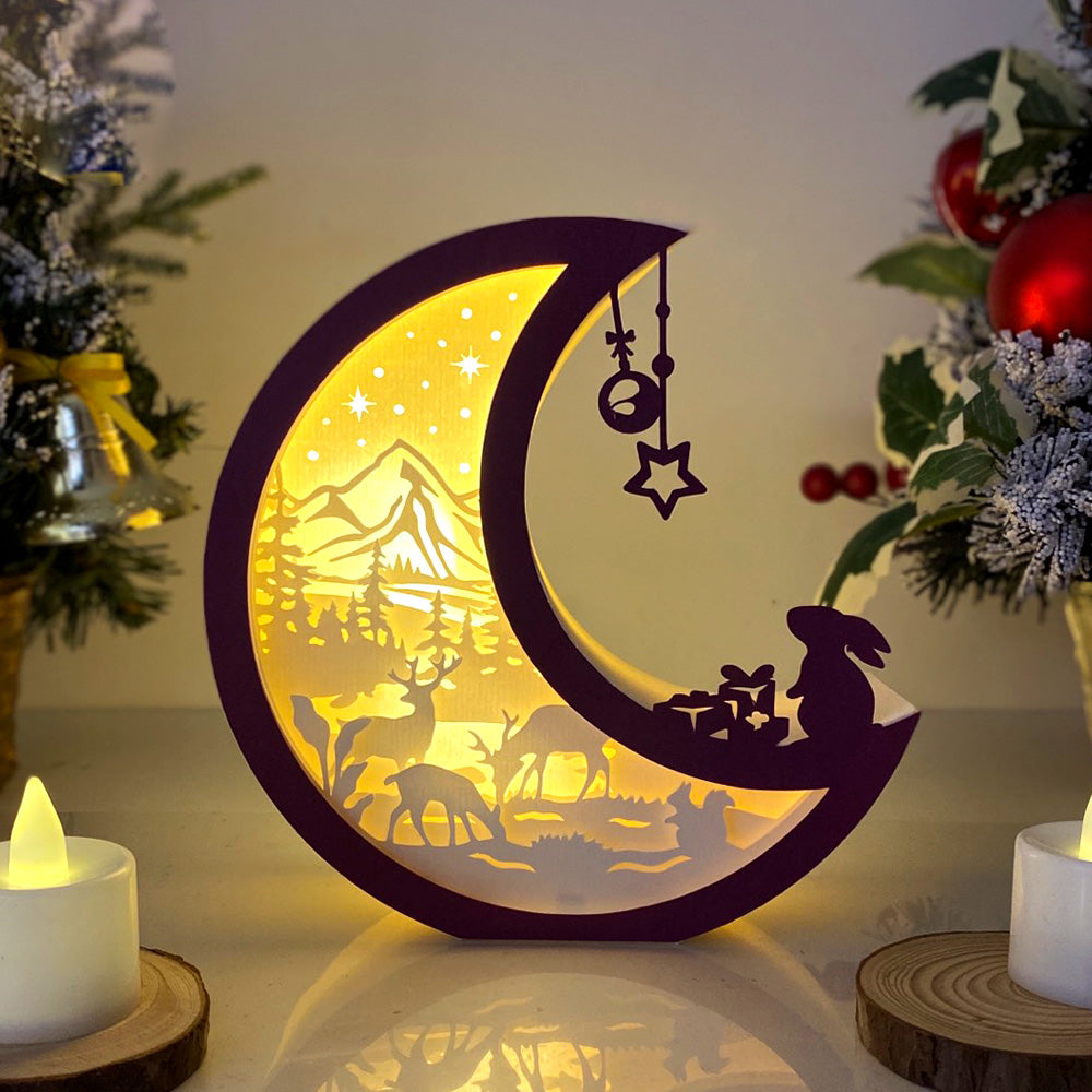 Christmas Deer – 3D Box SVG File for Cricut & Silhouette