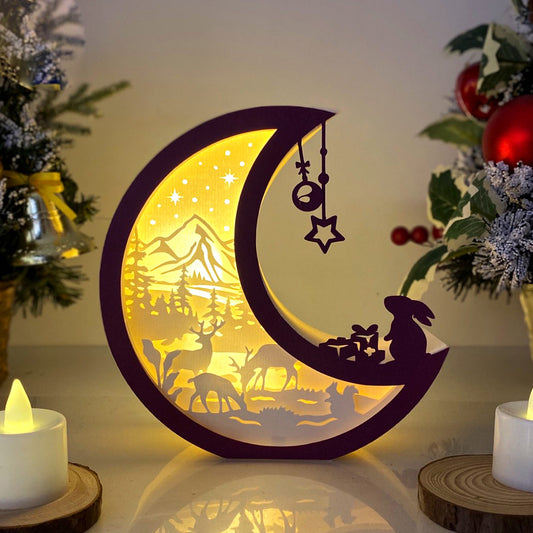 Christmas Deer – 3D Box SVG File for Cricut & Silhouette