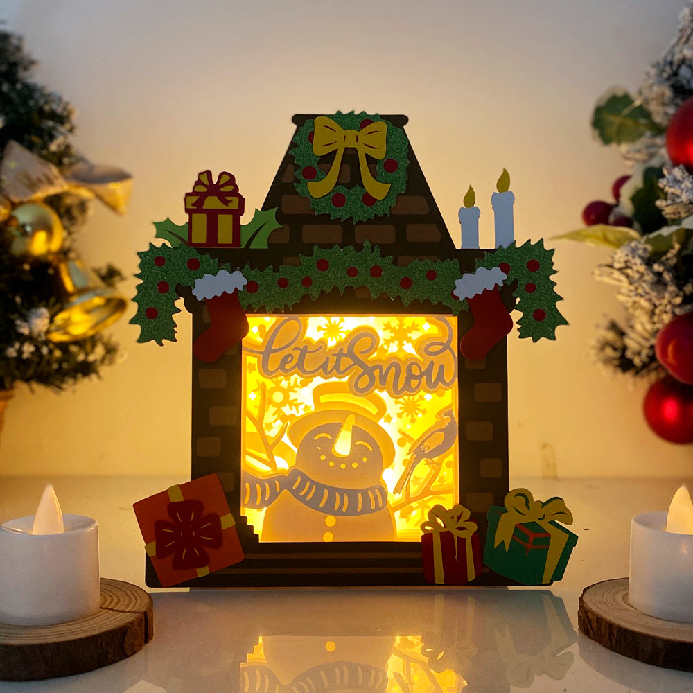 Christmas Snowman – 3D Box SVG File for Cricut & Silhouette