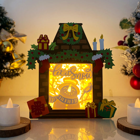 Christmas Snowman – 3D Box SVG File for Cricut & Silhouette