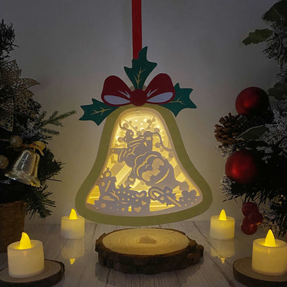 Christmas Santa – 3D Lantern SVG File for Cricut & Silhouette