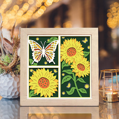 Sunflower 2 – 3D Shadow Box SVG File for Cricut & Silhouette
