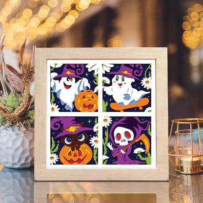 Cute Halloween 1 – 3D Shadow Box SVG File for Cricut & Silhouette