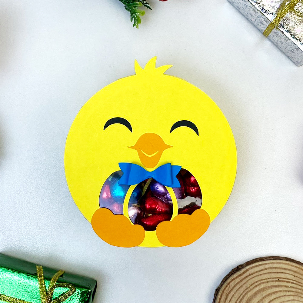 Cute Chick – 3D Box SVG File for Cricut & Silhouette