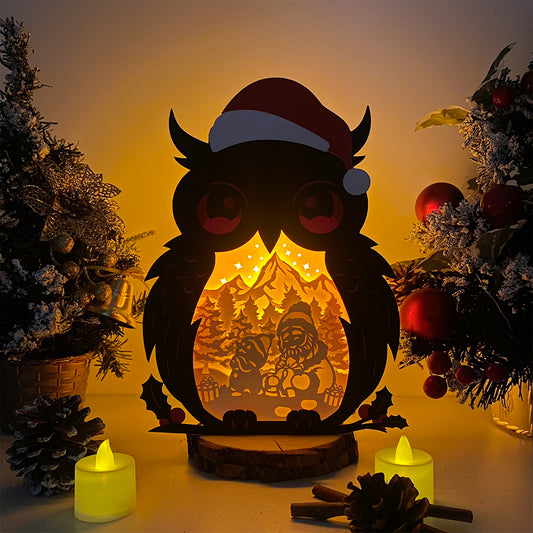 Santa Claus 2 – 3D Christmas Owl Box File - Cricut File - VEKTOR KRAFT