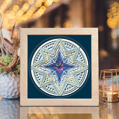 Star Mandala 2 – 3D Shadow Box SVG File for Cricut & Silhouette