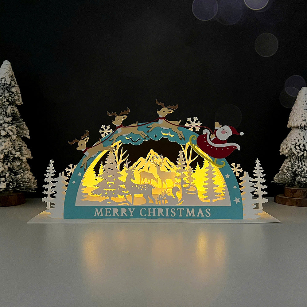 Merry Christmas – 3D Pop-Up Card SVG File for Cricut & Silhouette
