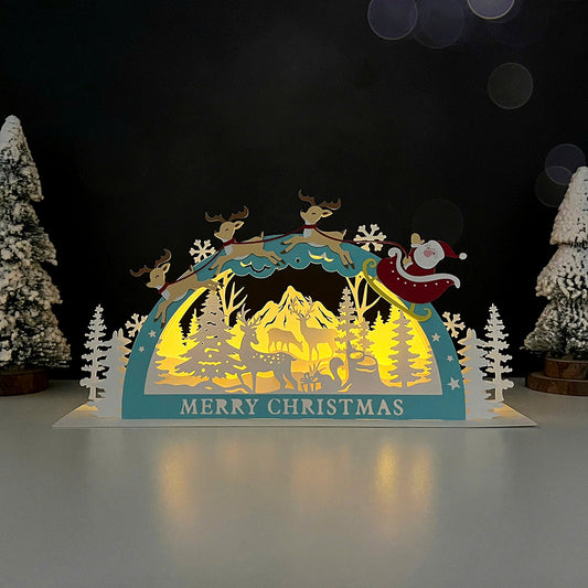 Merry Christmas – 3D Pop-Up Card SVG File for Cricut & Silhouette