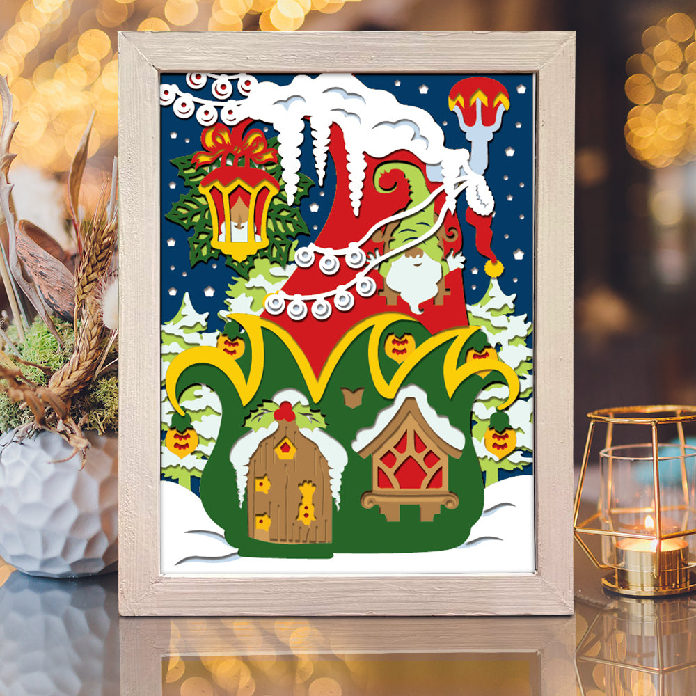Christmas House 2 – 3D Shadow Box SVG File for Cricut & Silhouette