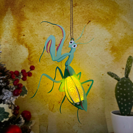 Mantis - 3D Animal Paper Cut Lantern File  - Cricut File  - VEKTOR KRAFT