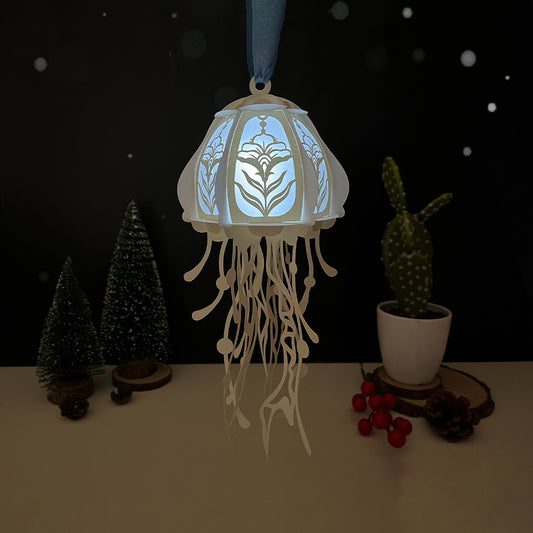 Jellyfish 1 - 3D Animal Paper Cut Lantern File  - Cricut File  - VEKTOR KRAFT