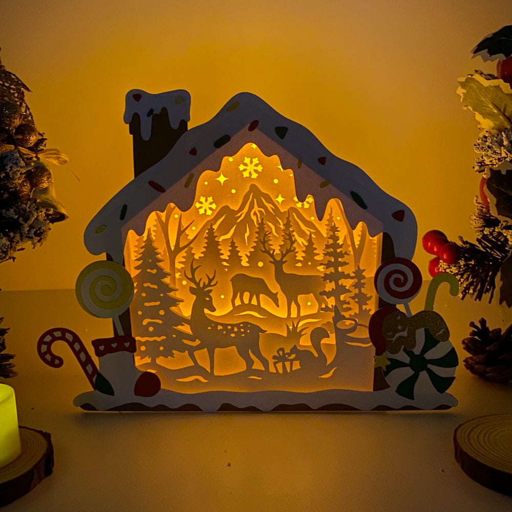 Christmas Deer – 3D Box SVG File for Cricut & Silhouette