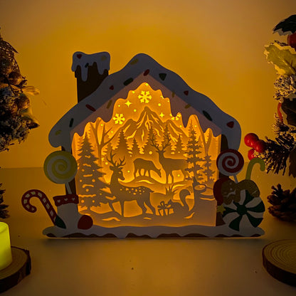 Christmas Deer – 3D Box SVG File for Cricut & Silhouette