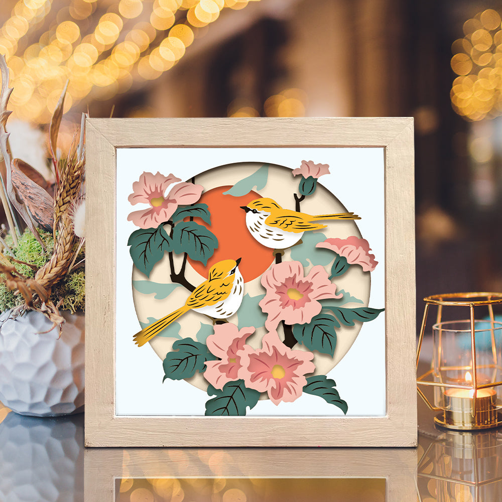 Bird 2 – 3D Shadow Box SVG File for Cricut & Silhouette