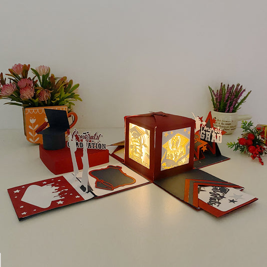Graduation 4 – 3D Surprise Box File - Cricut File - VEKTOR KRAFT