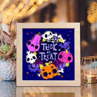 Trick Or Treat 3 – 3D Shadow Box SVG File for Cricut & Silhouette