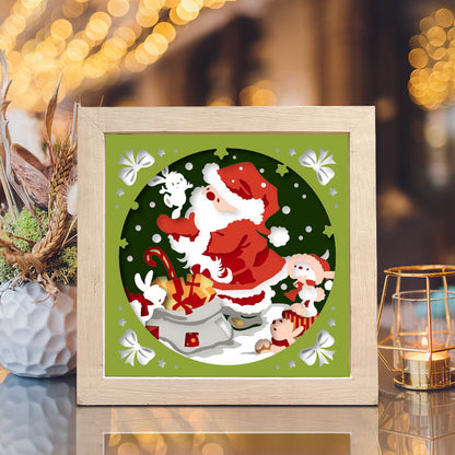Santa Claus 12 – 3D Shadow Box SVG File for Cricut & Silhouette