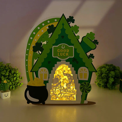 St.Patrick's Day 3 – 3D House Box 3 File - Cricut File - VEKTOR KRAFT