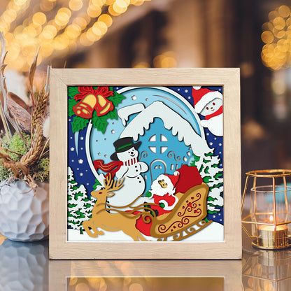 Santa Claus 10 – 3D Shadow Box SVG File for Cricut & Silhouette