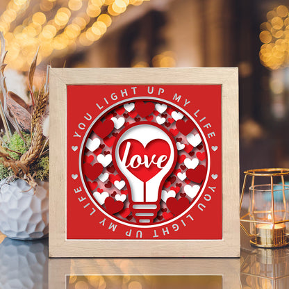Love Light – 3D Shadow Box SVG File for Cricut & Silhouette