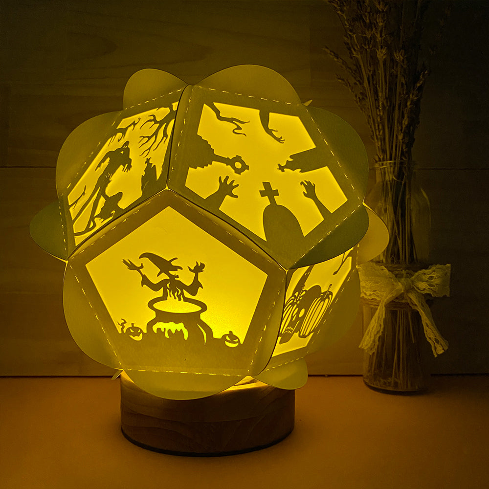 Halloween 4 – 3D Lantern SVG File for Cricut & Silhouette