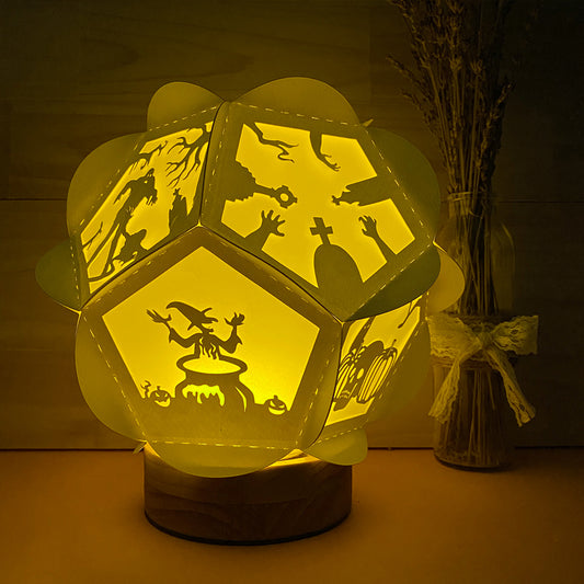 Halloween 4 - 3D Pentagon Lantern File - Cricut File - VEKTOR KRAFT