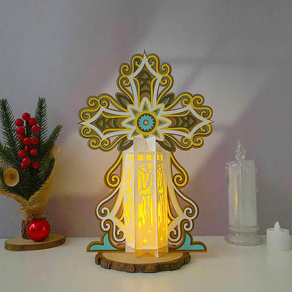 Cross 2 Jesus - 3D Lantern File - Cricut File  - VEKTOR KRAFT