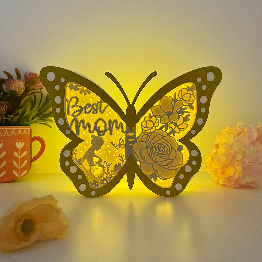 Best Mom – 3D Butterfly Box File - Cricut File - VEKTOR KRAFT