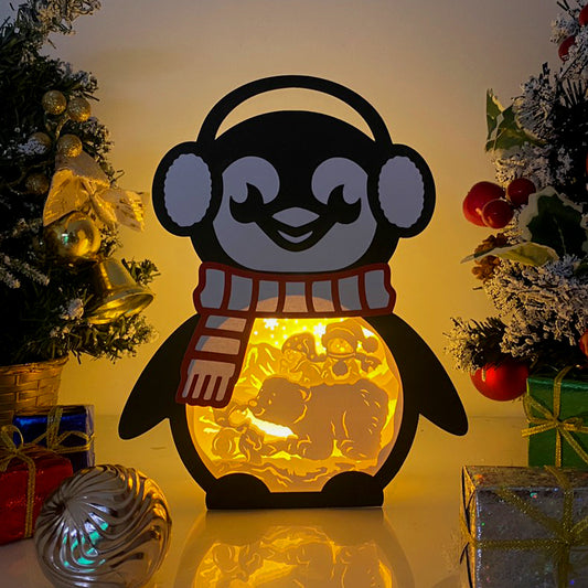 Penguin 2 – 3D Box SVG File for Cricut & Silhouette