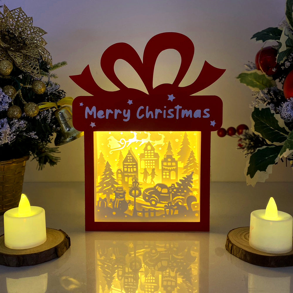Christmas Village – 3D Box SVG File for Cricut & Silhouette