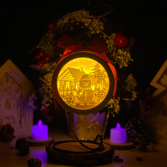 Xmas 1 - 3D Ornament Lantern File  - Cricut File  - VEKTOR KRAFT