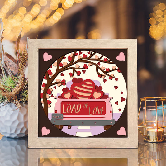 Love Truck – 3D Shadow Box SVG File for Cricut & Silhouette