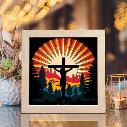 Jesus 9 – 3D Shadow Box SVG File for Cricut & Silhouette