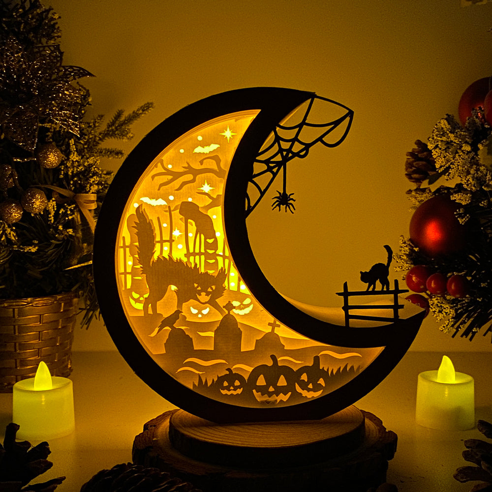 Cat Halloween – 3D Box SVG File for Cricut & Silhouette