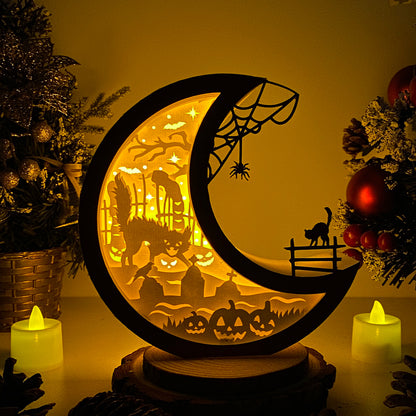Cat Halloween – 3D Box SVG File for Cricut & Silhouette