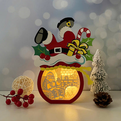 Santa Gift – 3D Box SVG File for Cricut & Silhouette