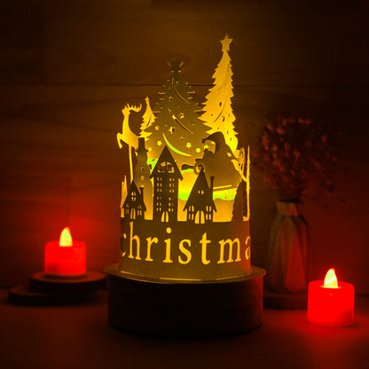 Xmas 4 – 3D Lantern SVG File for Cricut & Silhouette