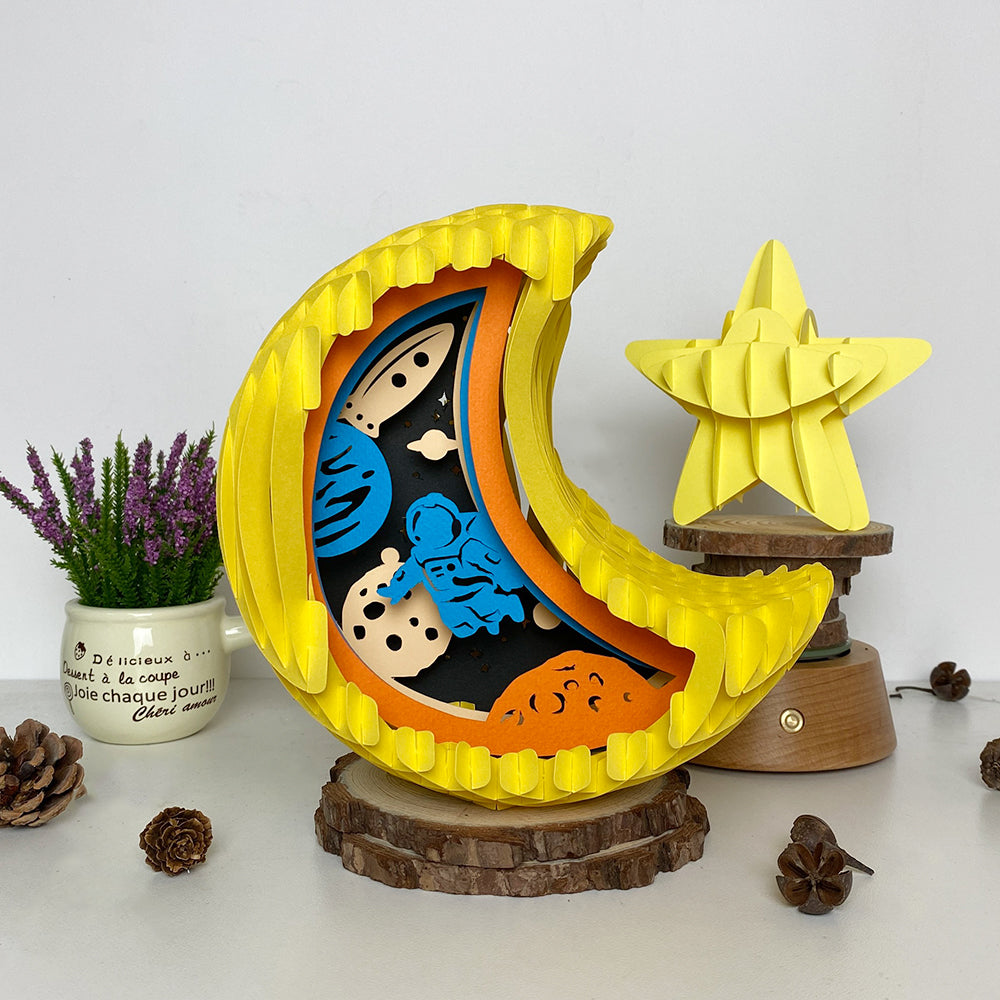 Astronaut – 3D Pop-Up Card SVG File for Cricut & Silhouette