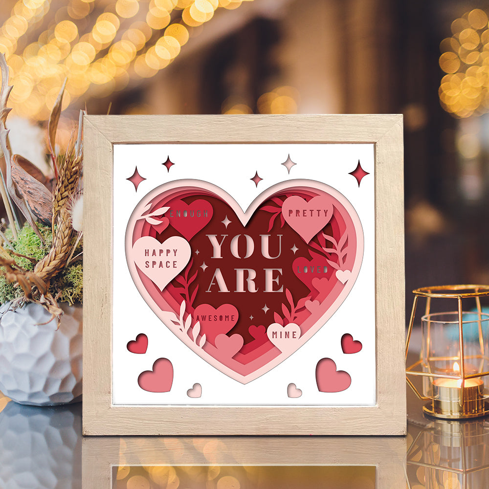 You Are My Love – 3D Shadow Box SVG File for Cricut & Silhouette